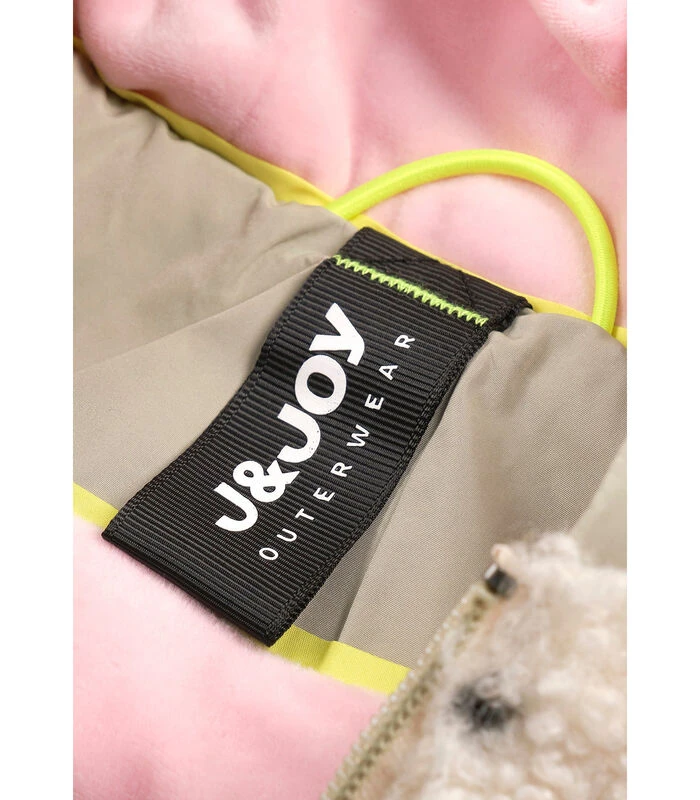 Gesipt En Geknoopte Fleece Met Capuchon 2 Gesipt En Geknoopte Fleece Met Capuchon - Afbeelding 2